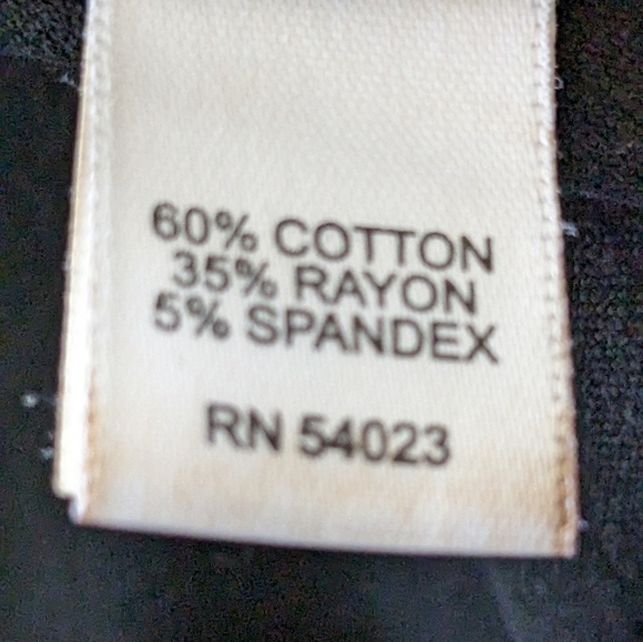 Banana Republic black stretch jeans, size 10 (32" waist X 31" long and 9" rise) - Picture 3 of 4